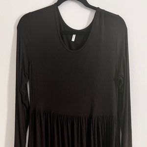 Long Sleeve Black Dress